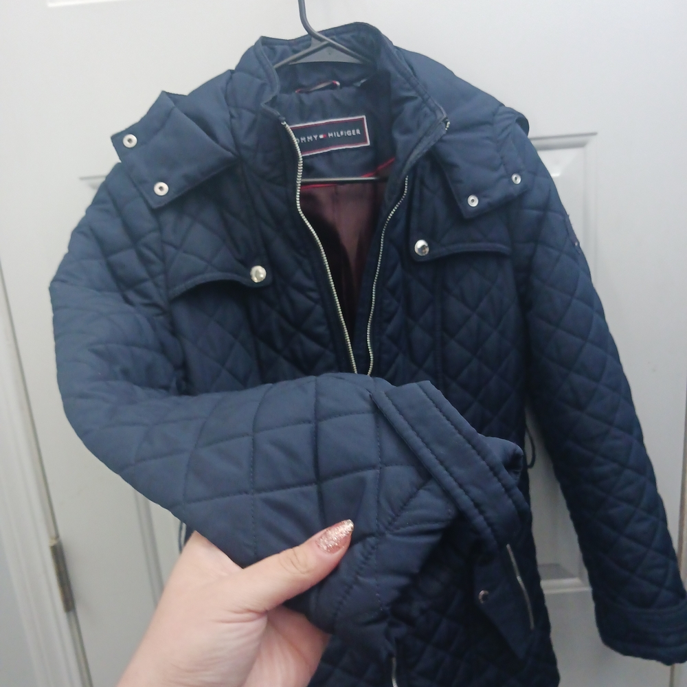 Tommy Hilfiger Women's Navy Quilted Jacket - Picture 6 of 11
